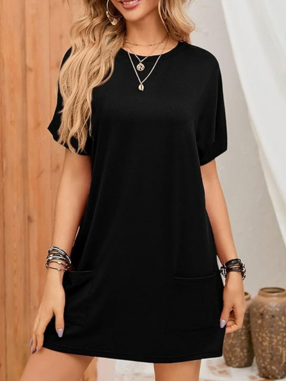 NWOT! COZY COMFY PULLOVER POCKET DRESS